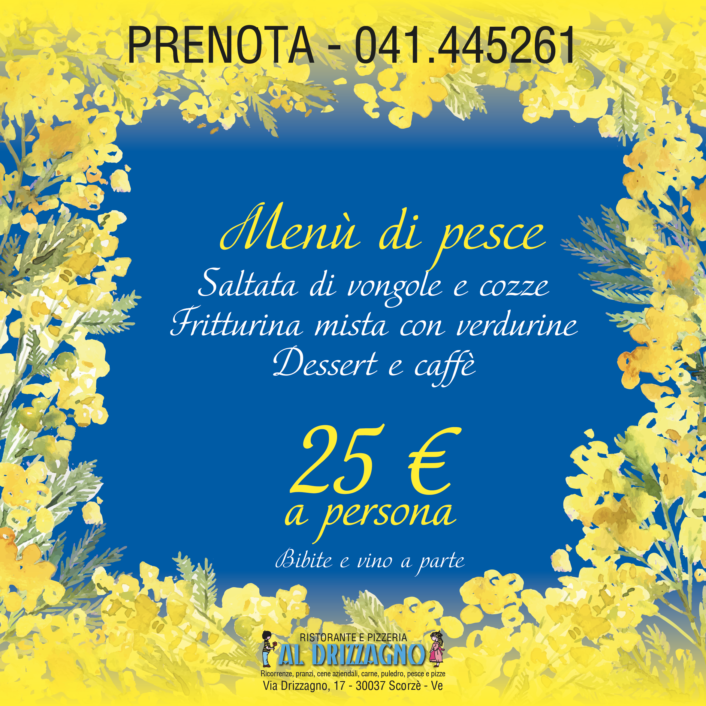 Menu di pesce - 8 marzo