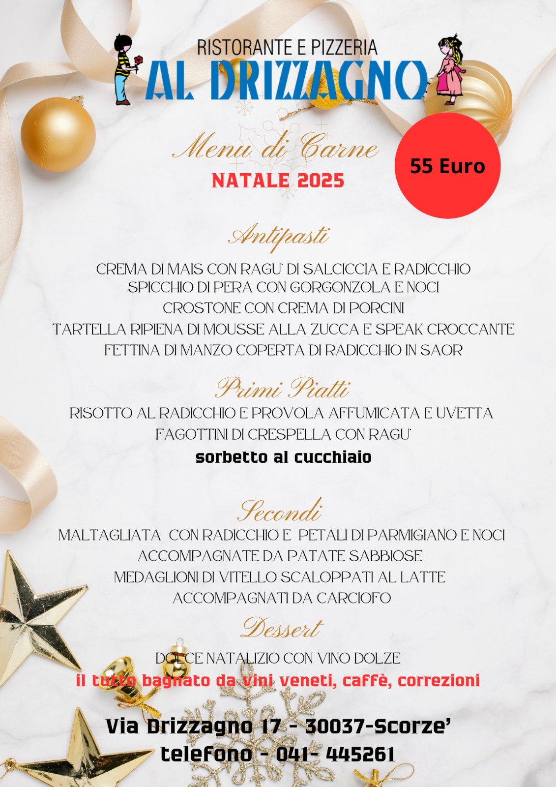 Natale 2025 - Menu di Carne